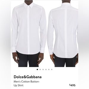 Dolce & Gabbana White Button Down Shirt